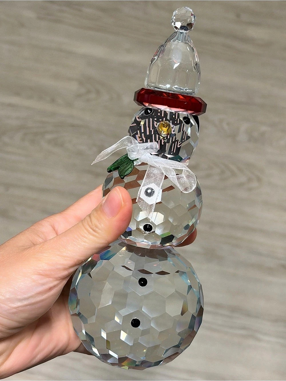 Swarovski Snowman with Hat Crystal Holiday